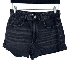 🥑5/$25 PacSun black mom shorts sz 26